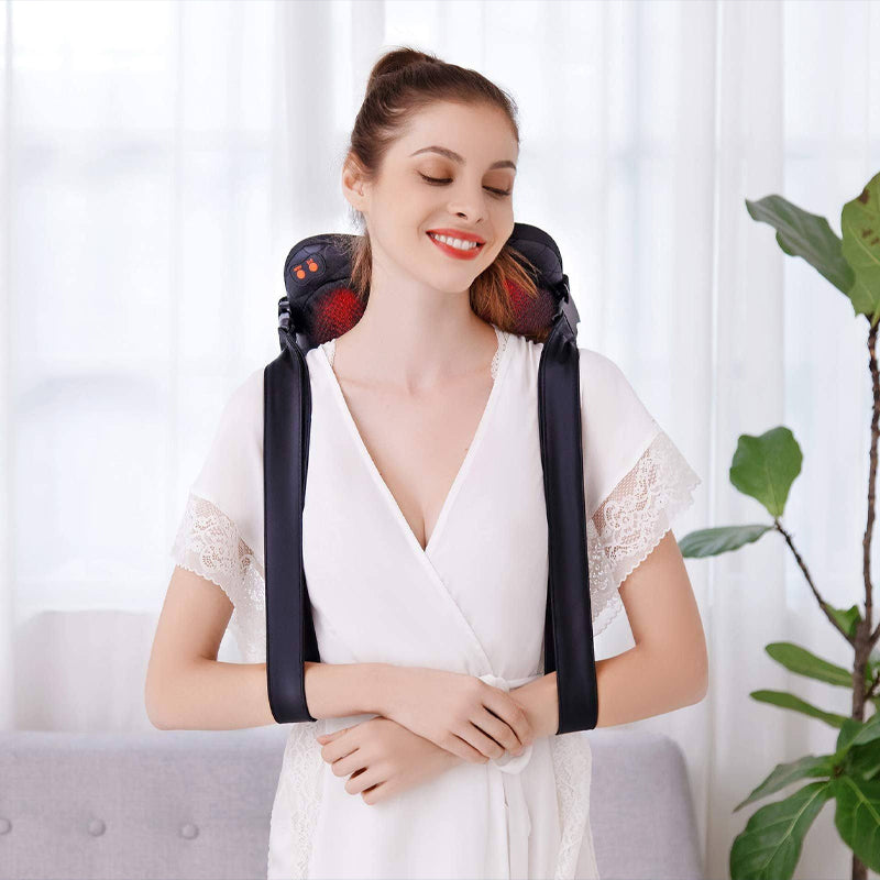 Multifunctional Shiatsu Neck And Back Massager Electric Kneading Cervical Smart Neck Shoulder Massager Machine With Heating