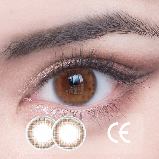 1Pcs CE  Certificate Eyes Beautiful Pupil Colorful Girl Cosplay Contact Lenses Brown