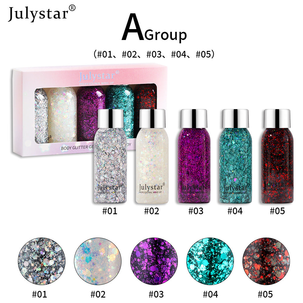 Color Gold Cong Sequins Eyeshadow Liquid High Color Makeup Dazzling Performance Blue Liquid Eyeshadow