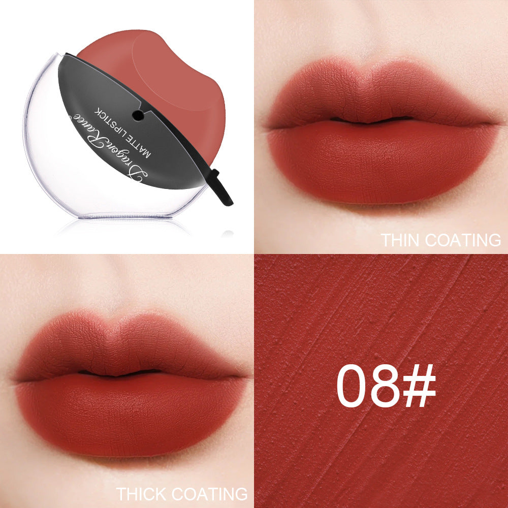 Sip Into Makeup Lazy Lip Lipstick Lipstick Is Not Easy To Fade Matte Makeup Effect Matte Lipstick Big Red Lipstick