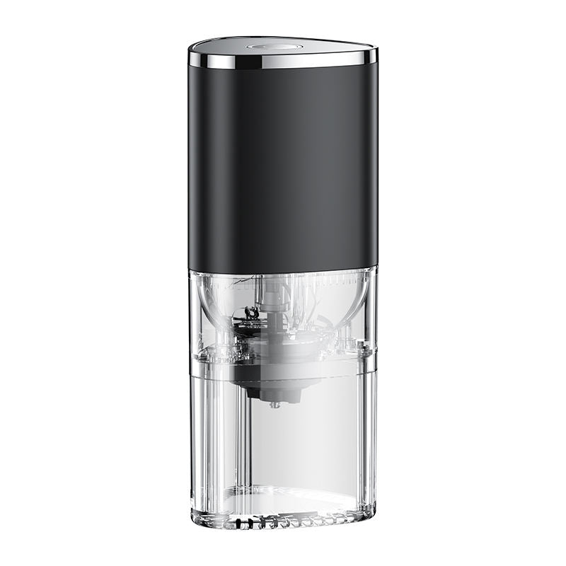 Portable Transparent Electric Coffee Grinder Home Small Coffee Bean Press USB Wireless Bean Grinder