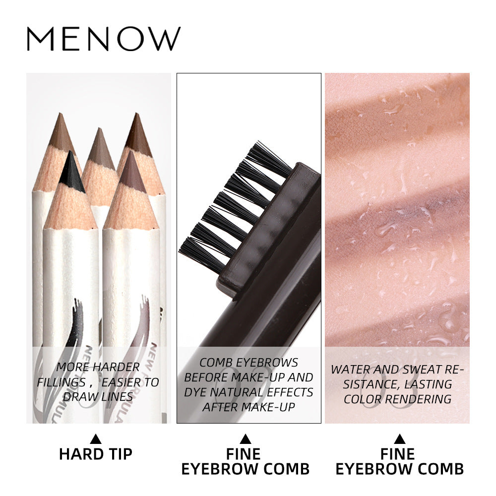 Meinuo P135 Eyebrow Pencil Fine Eyebrows 12 Five-Color Roots