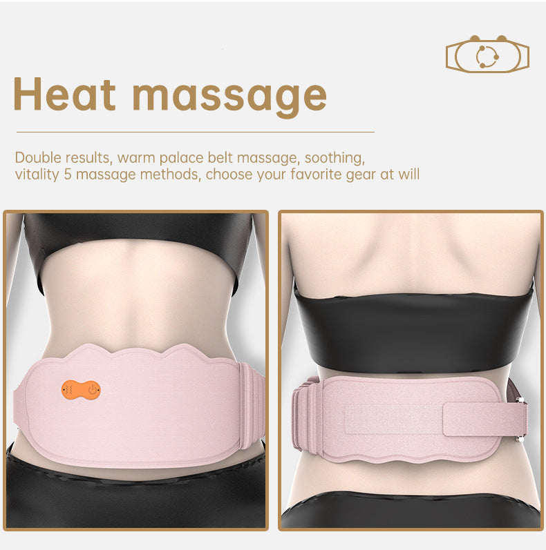 App Abdomen And Waist Warm Palace Massage Belt Treasure Uterus Belt For Pain Relief Front And Rear Double Zone Heating