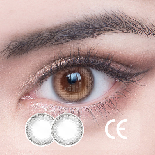 1Pcs CE  Certificate Eyes Beautiful Pupil Colorful Girl Cosplay Contact Lenses Gray