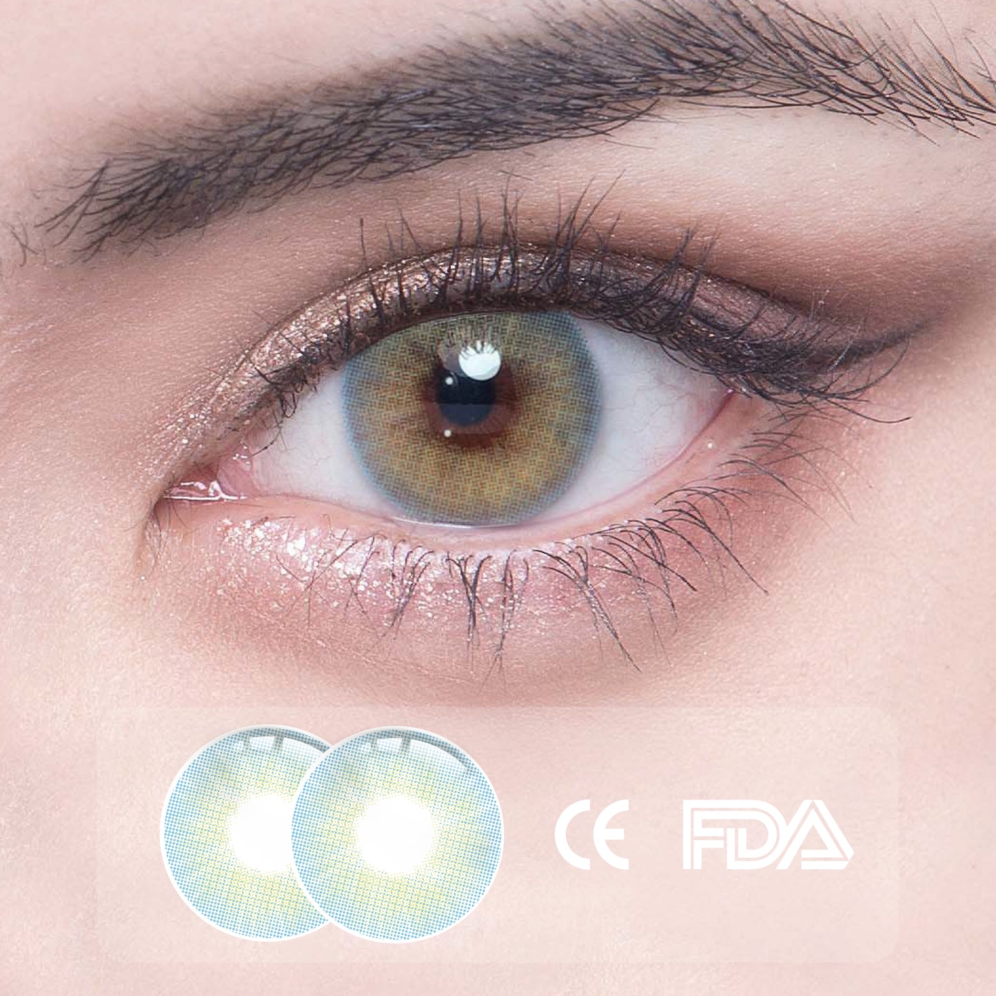 1Pcs FDA Certificate Eyes Beautiful Pupil Colorful Girl Cosplay Contact Lenses