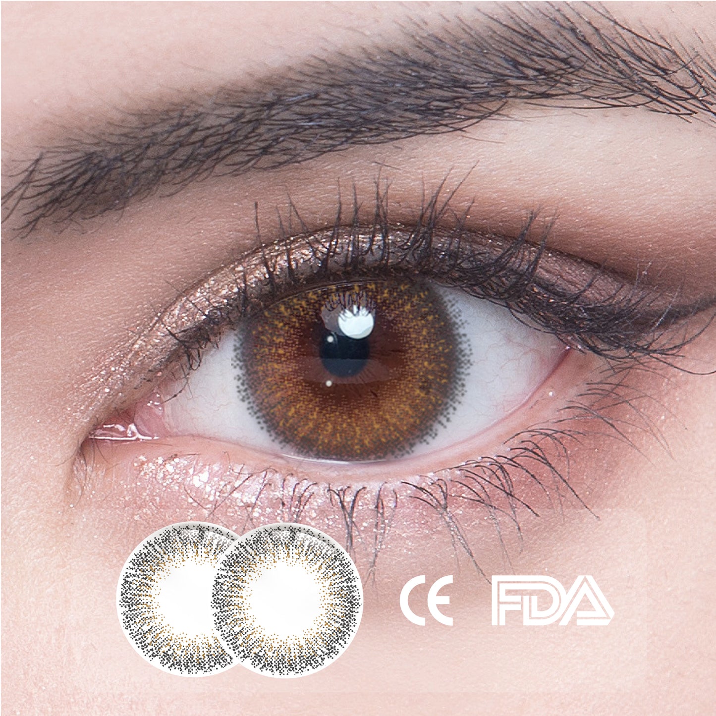 1Pcs  FDA Certificate Eyes Beautiful Pupil Colorful Girl Cosplay Contact Lenses