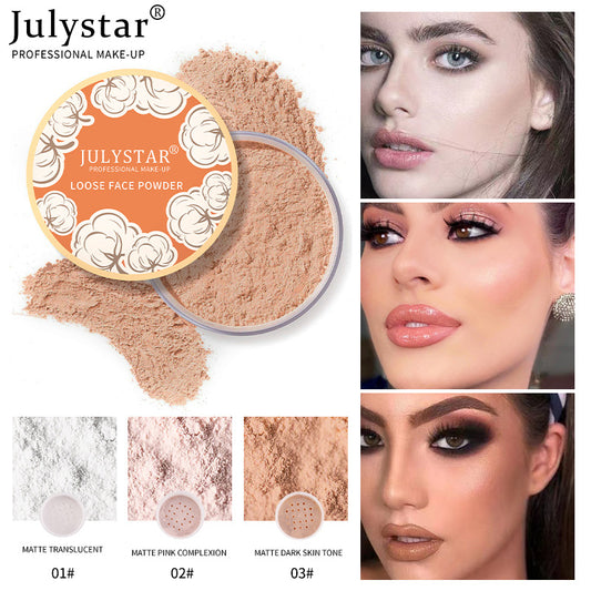 Light Nude Concealer Face Repairing Matte Honey Powder Waterproof Sweat Proof Makeup Setting Powder