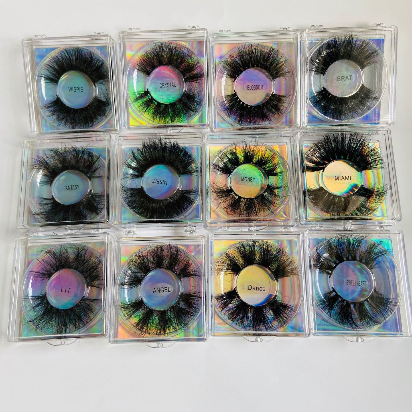 Fluffy Eyelashes 8D 25mm Mink Eyelashes 27mm Long Thick Net Red False Eyelashes