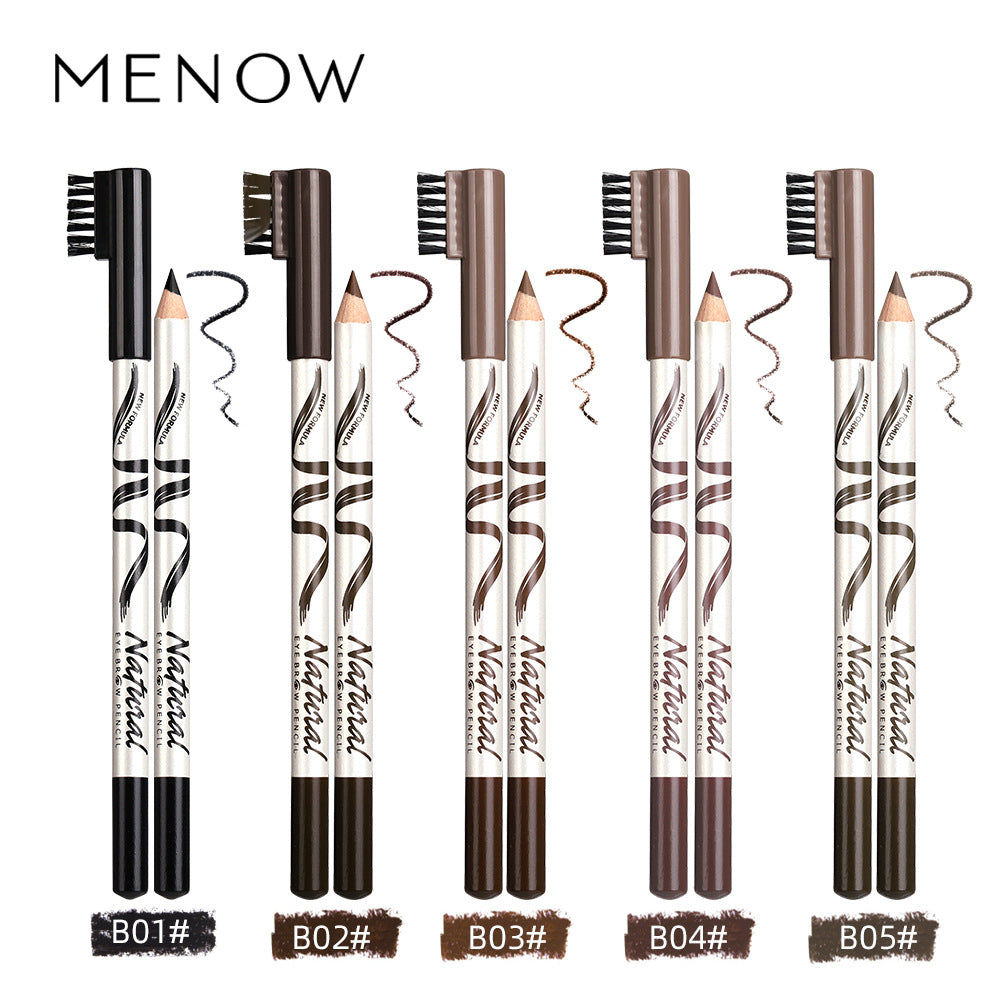 Meinuo P135 Eyebrow Pencil Fine Eyebrows 12 Five-Color Roots