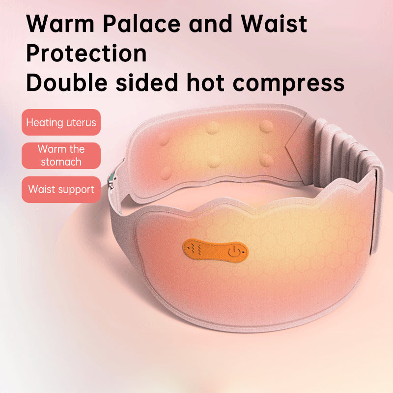 App Abdomen And Waist Warm Palace Massage Belt Treasure Uterus Belt For Pain Relief Front And Rear Double Zone Heating