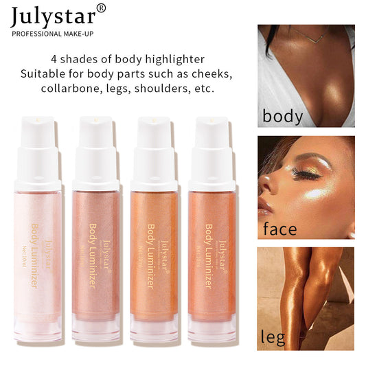 New Full-Body Beach Sexy Highlighter Lotion Brightening Skin And Brightening Highlighter Liquid Milk Body Highlighter