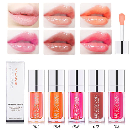 Ibcccndc Lip Oil Lip Balm Moisturizing Lip Glaze Transparent Toot Lip Nectar Lip Oil