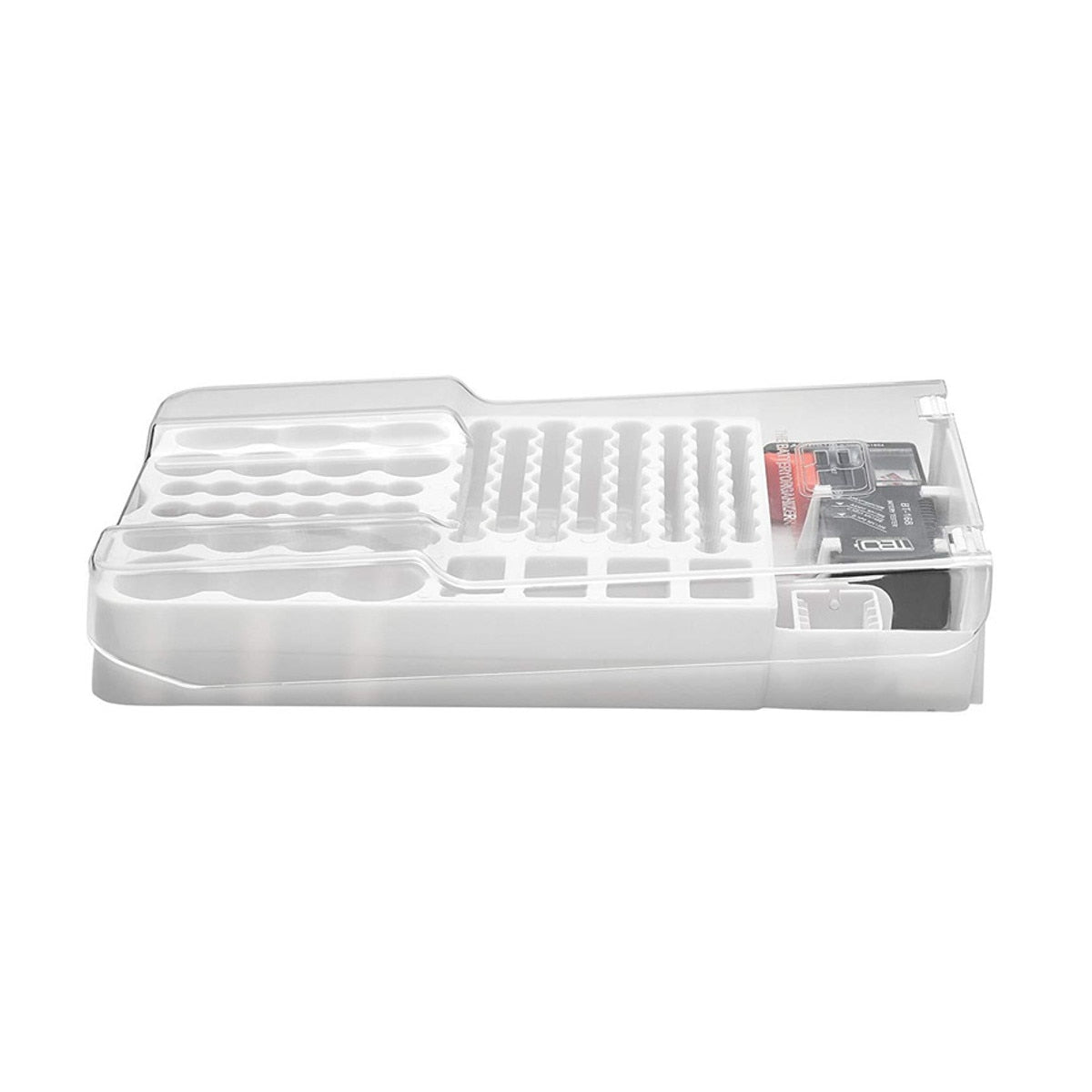 93 Grids Battery Capacity Tester Storage Box Transparent Measuring Organizer Case Accessories for AAA AA 9V C D Batteries