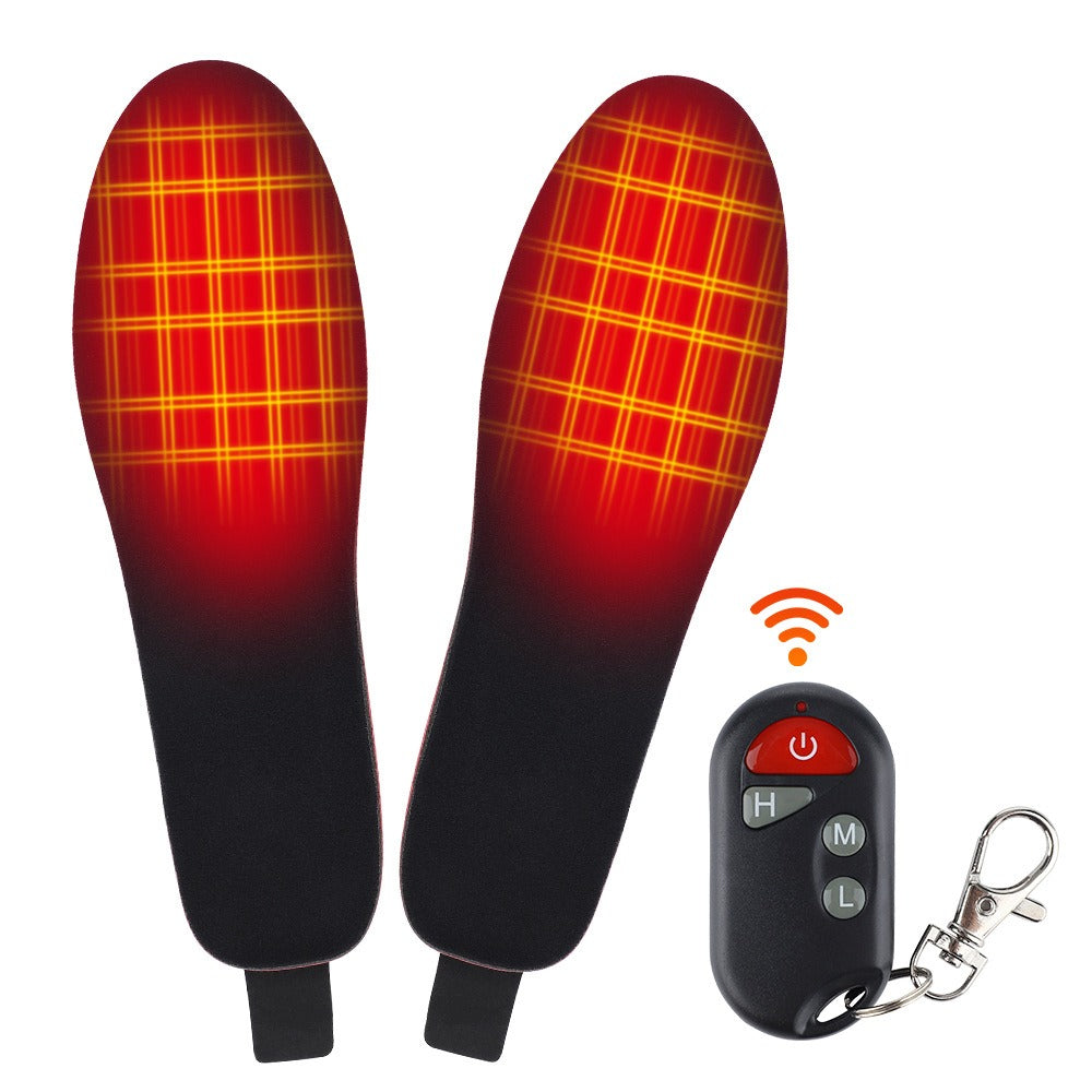 Outdoor Electric Heating Insole Male Female Same USB Charging Three Gear Wireless Remote Control Thermal Insole