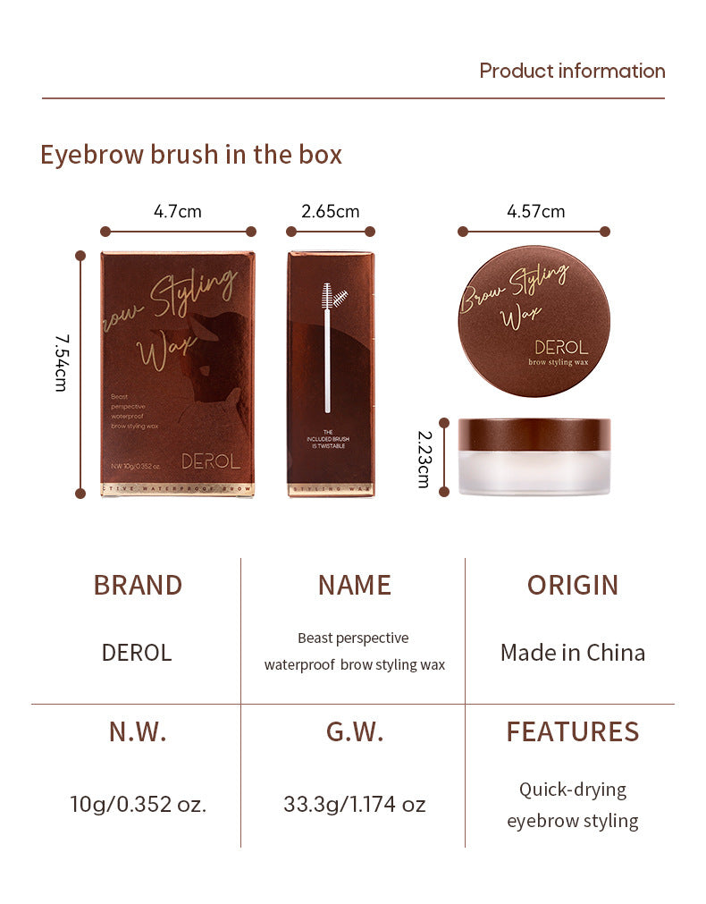 Eyebrow Shaping Cream Waterproof Quick-Drying Natural Wild Eyebrow Lasting Three-Dimensional Eyebrow Soap Eyebrow Shaping Wax