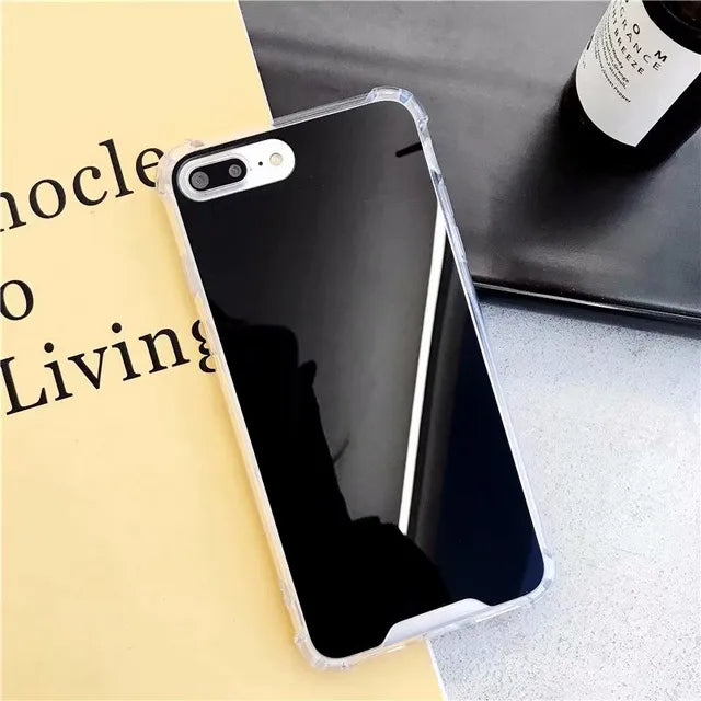 Gasbag Drop Proof Mirror Case for iphone XR 7 8 XS MAX XSmax X 10 6 6S Plus 7Plus 8Plus Airbag Soft TPU Phone Cover