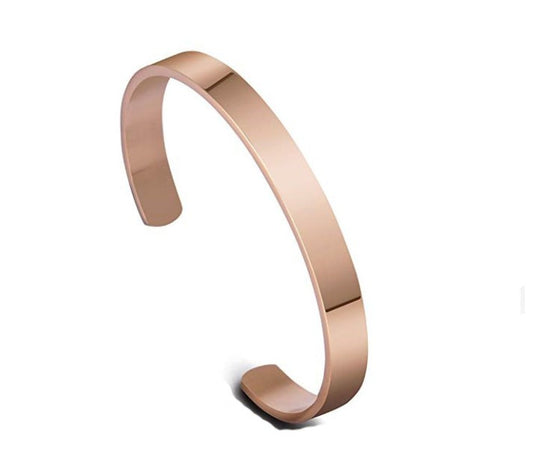 8MM Open Bangle Titanium Steel