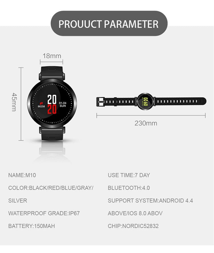 Fitness Bracelet IP67 Waterproof Smart Wristband