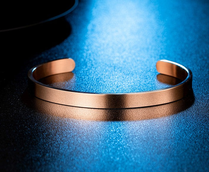 8MM Open Bangle Titanium Steel