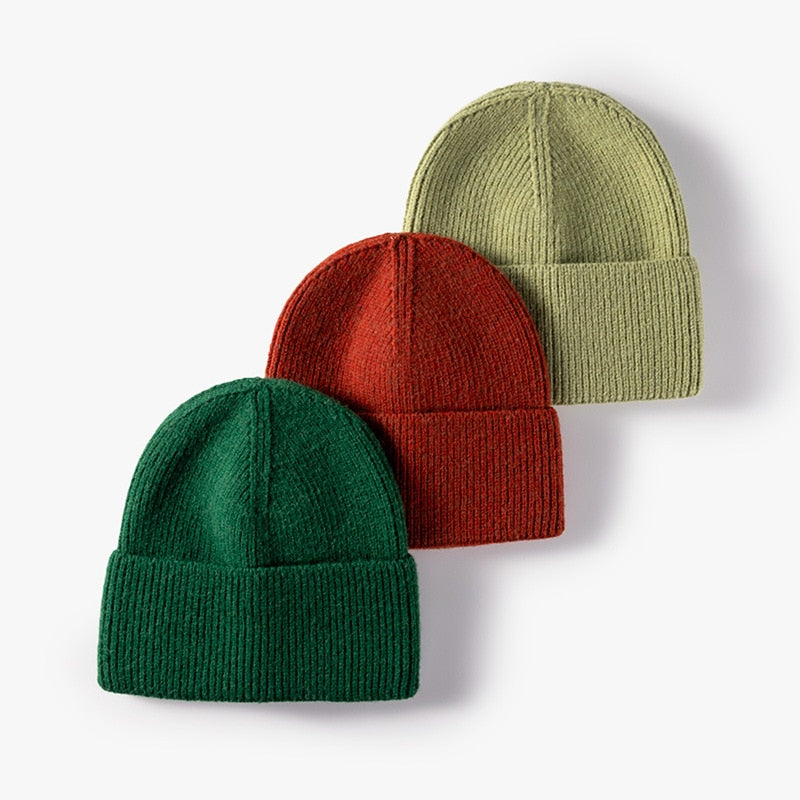 Outdoor knitted warm beanie