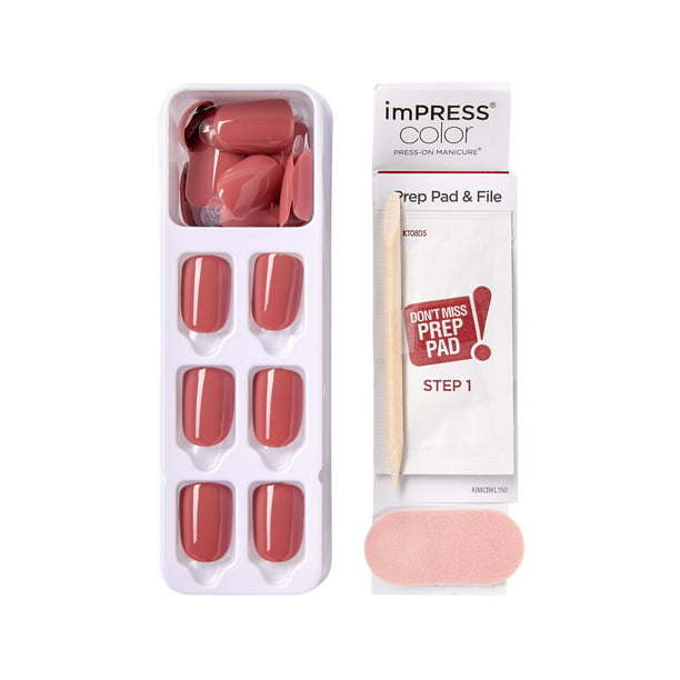 imPRESS Color Press-on Manicure, Platonic Pink, Short