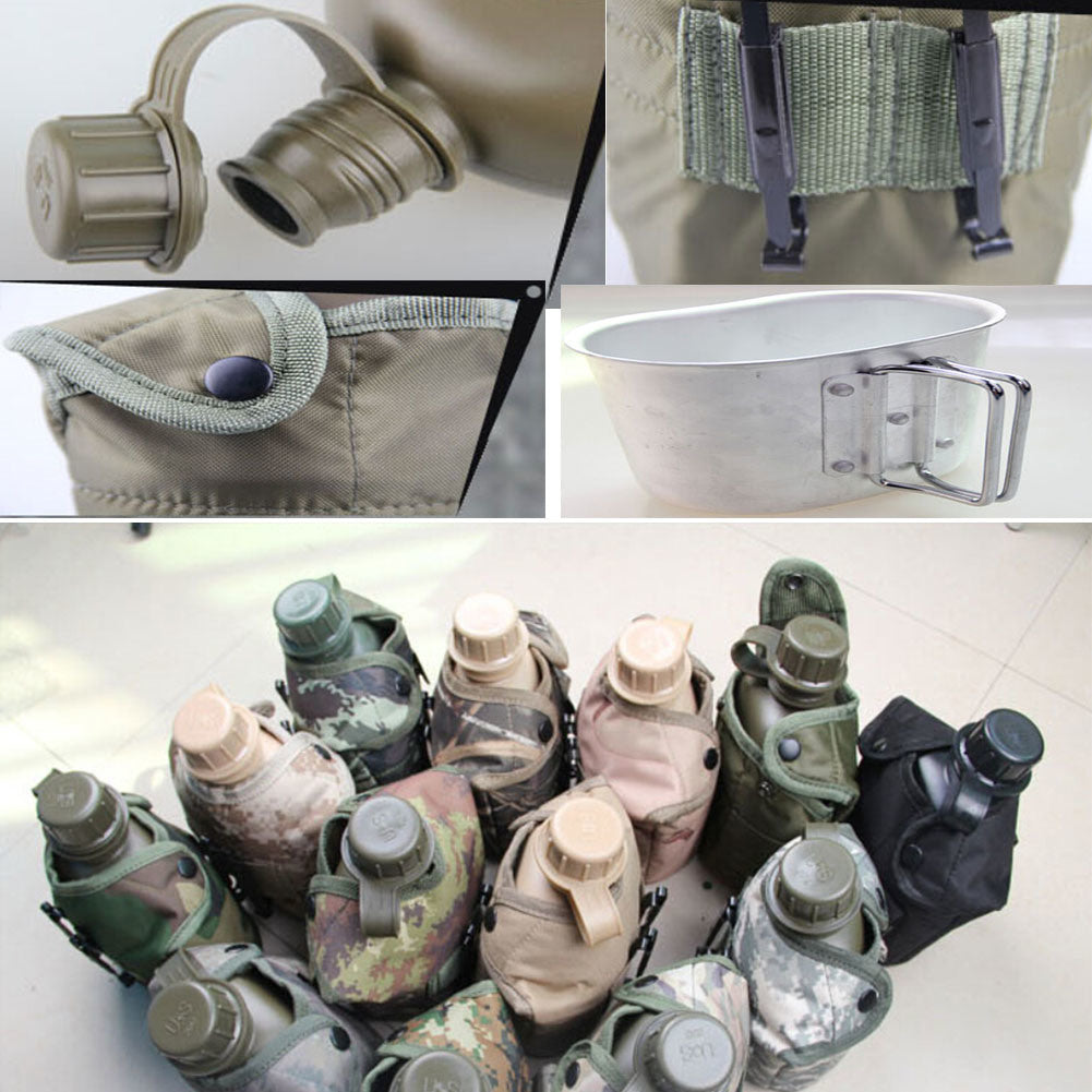 Camo Series Army Style Canteen Outdoor Hunting Camping Canteen NO.6