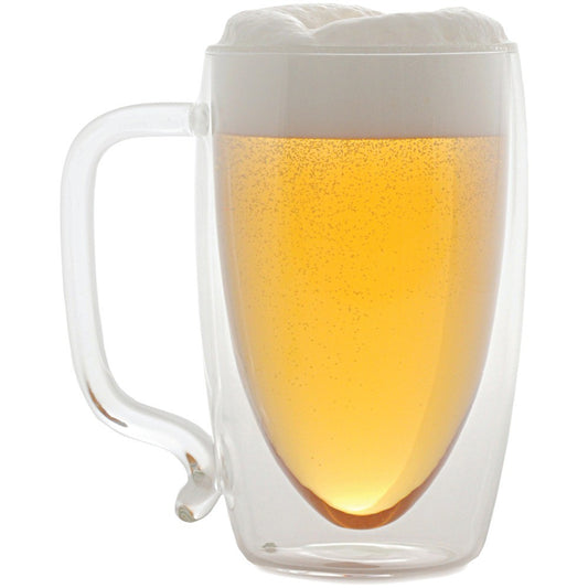 Starfrit Ounce Double-Wall Glass Beer Mug