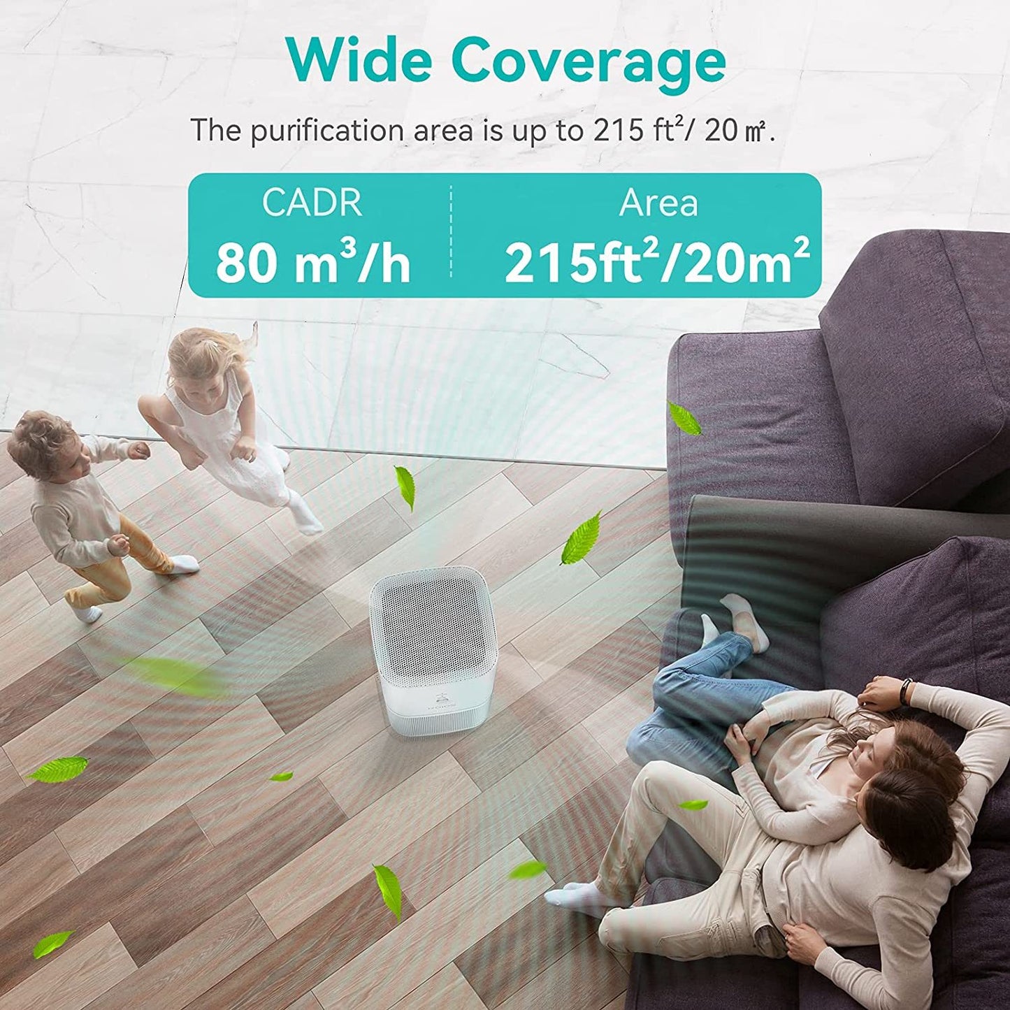 KOIOS Air Purifier for Home, Small Air Purifiers