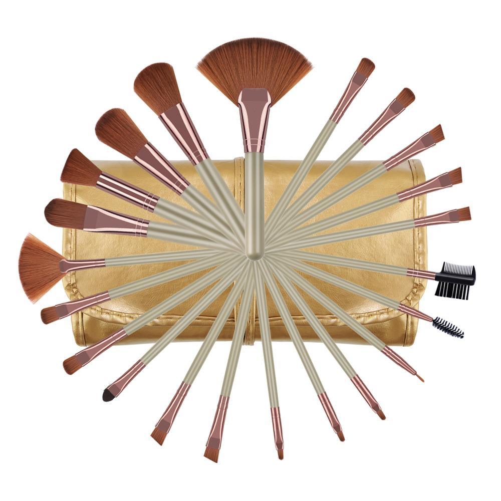 22pcs gold brushes set