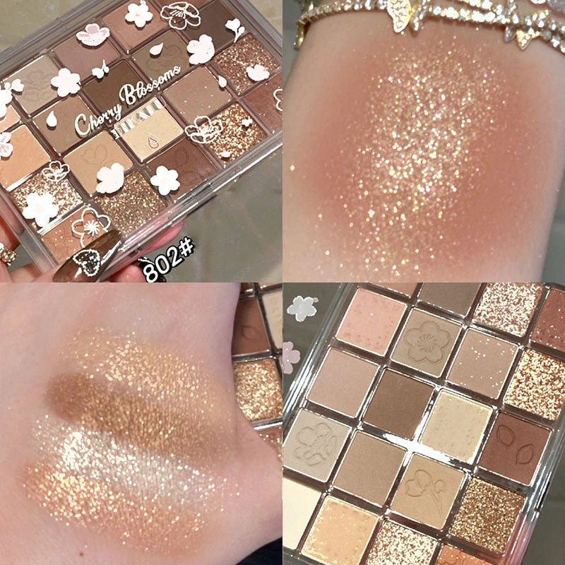 20 Kleuren Oogschaduw Palet Pearly Matte Aarde Kleur Oogschaduw Draagbare Shiny Langdurige Natuurlijke Oogschaduw Make-Up Cosmetische