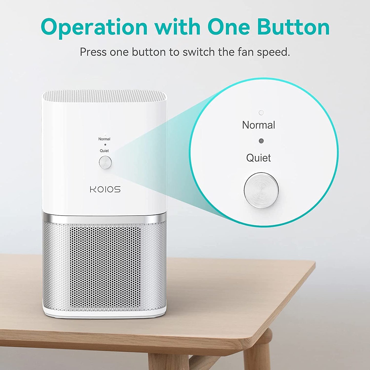 KOIOS Air Purifier for Home, Small Air Purifiers