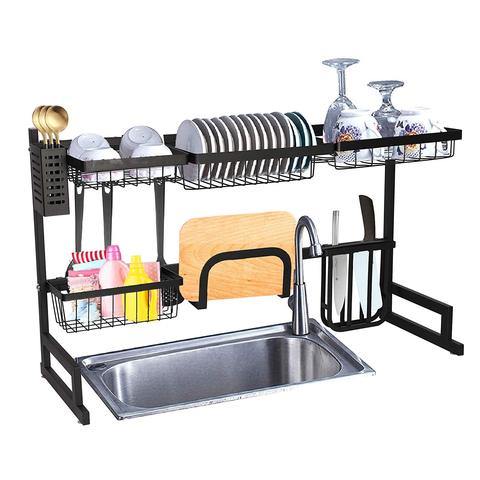 Bosonshop Over The Sink Dish Drying Rack Stainless Steel