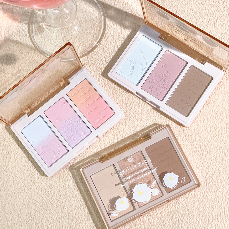 Cha Li Hua Nai three color contouring powder tray