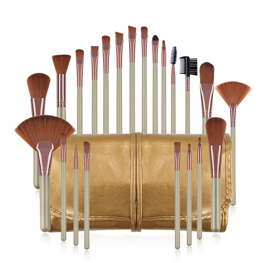 22pcs gold brushes set