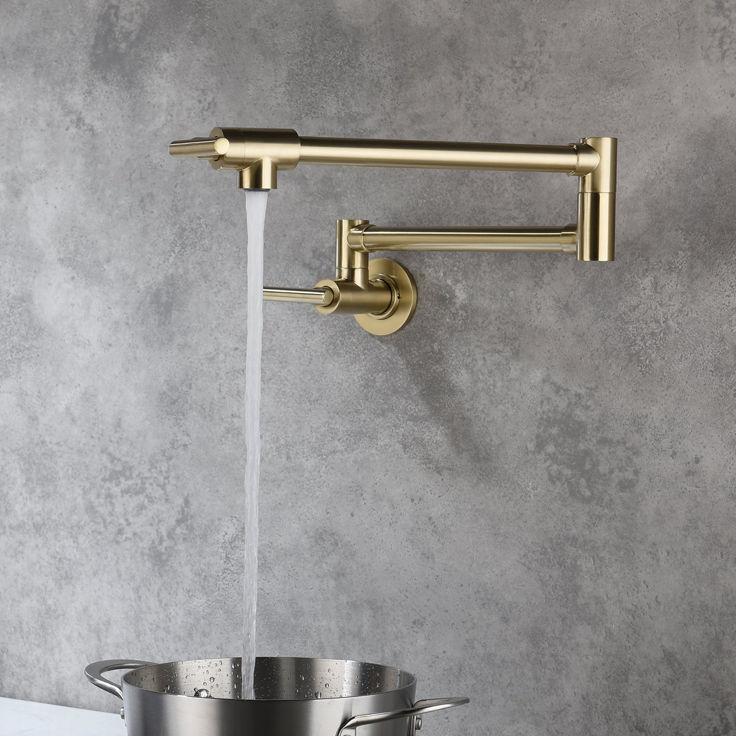 Pot faucet wall-mounted faucet(gold)