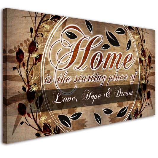 Canvas Prints Home Sweet Home Painting